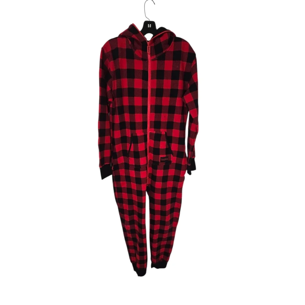 Tipseyelves MEN'S LUMBERJACK JUMPSUIT Mefium Buffalo‎ Plaid Onzie - Picture 3 of 14
